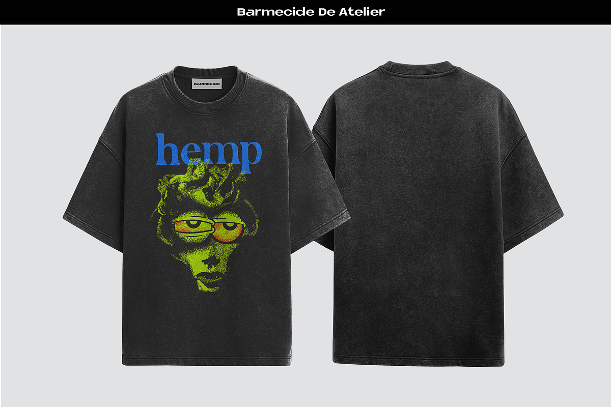 Washed boxy fit t-shirt mockup, a Shirt Mockup by Barmecide Mockup Studio (Photo 1 of 4)