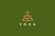 Yoga Logo Pose Silhouette Meditation, a Branding & Logo Template by Signatoro (Thumbnail 3 of 3)