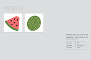 Digital Paper Pack Sweet Watermelons, a Pattern Graphic by Akwadesign (Thumbnail 3 of 6)