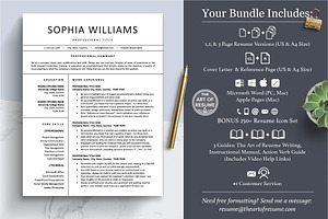 CV Resume Template Word & Pages