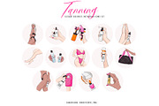 Tanning clipart self tan lotion, a Healthcare Illustration by Milatoo (Thumbnail 3 of 4)