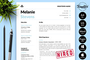 Nurse Resume Template / CV - Melanie, a Resume Template by Templates Design Co. (Thumbnail 1 of 17)