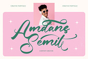 Sanita Yughi Bold Calligraphy, a Script Font by Letterena Studios Script (Thumbnail 7 of 15)