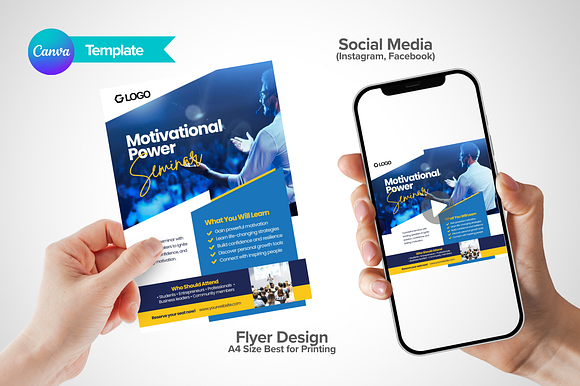 Motivational Power Seminar Flyer preview 6