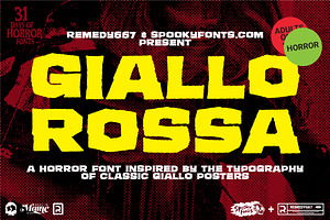 Giallo Rossa, a Sans Serif Font by Remedy667