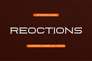 Reoctions Font, a Serif Font by brahamb_design (Thumbnail 1 of 5)