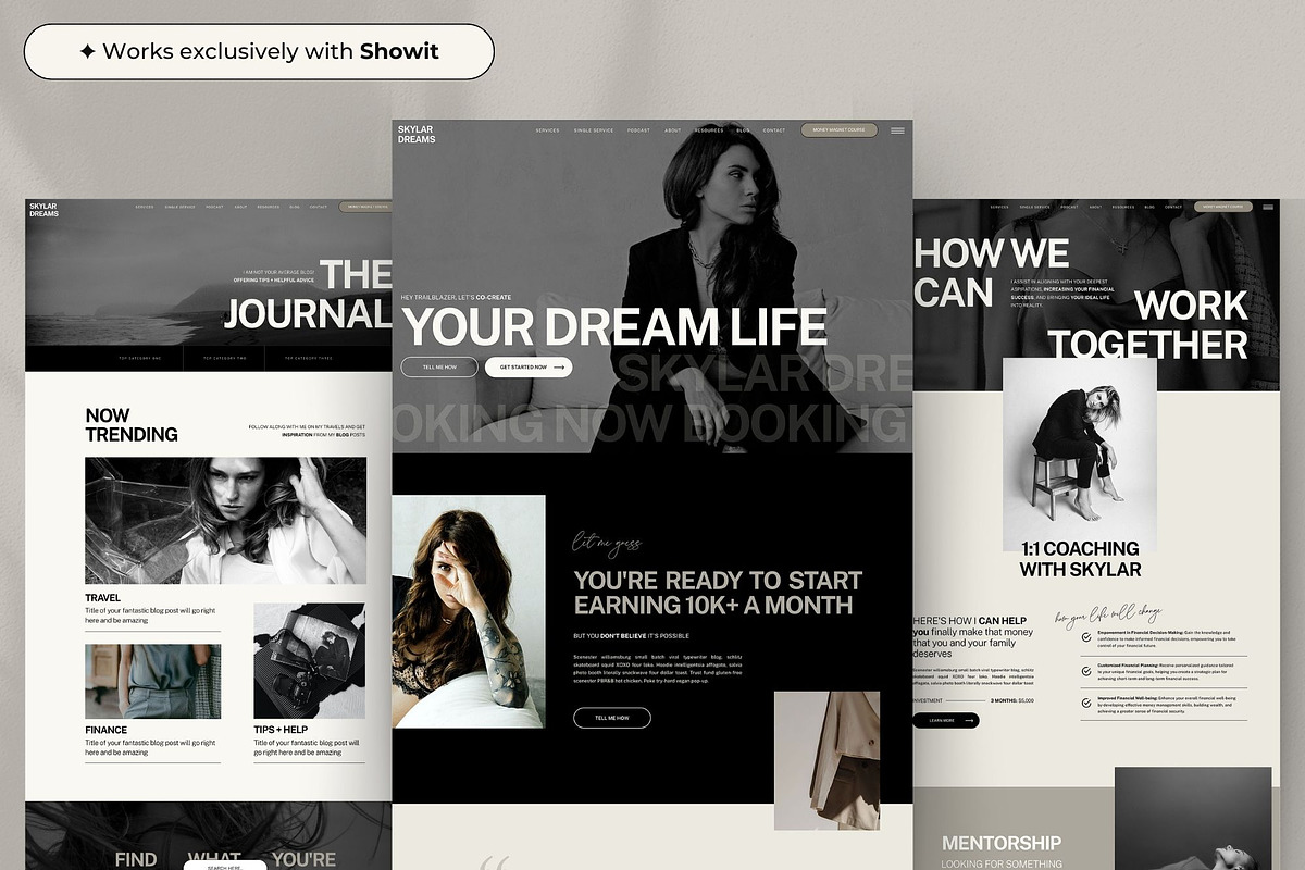 Showit website template for coach, a Websites & App Template by Superhero Design Co. (Photo 3 of 7)