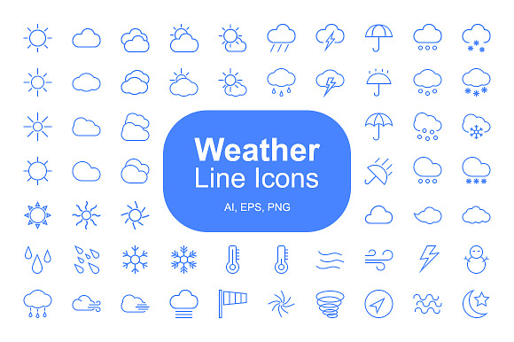 Weather Line Icons