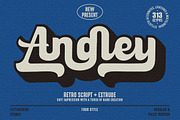 Angley - Bold Script, a Script Font by Letter Fresh (Thumbnail 1 of 17)