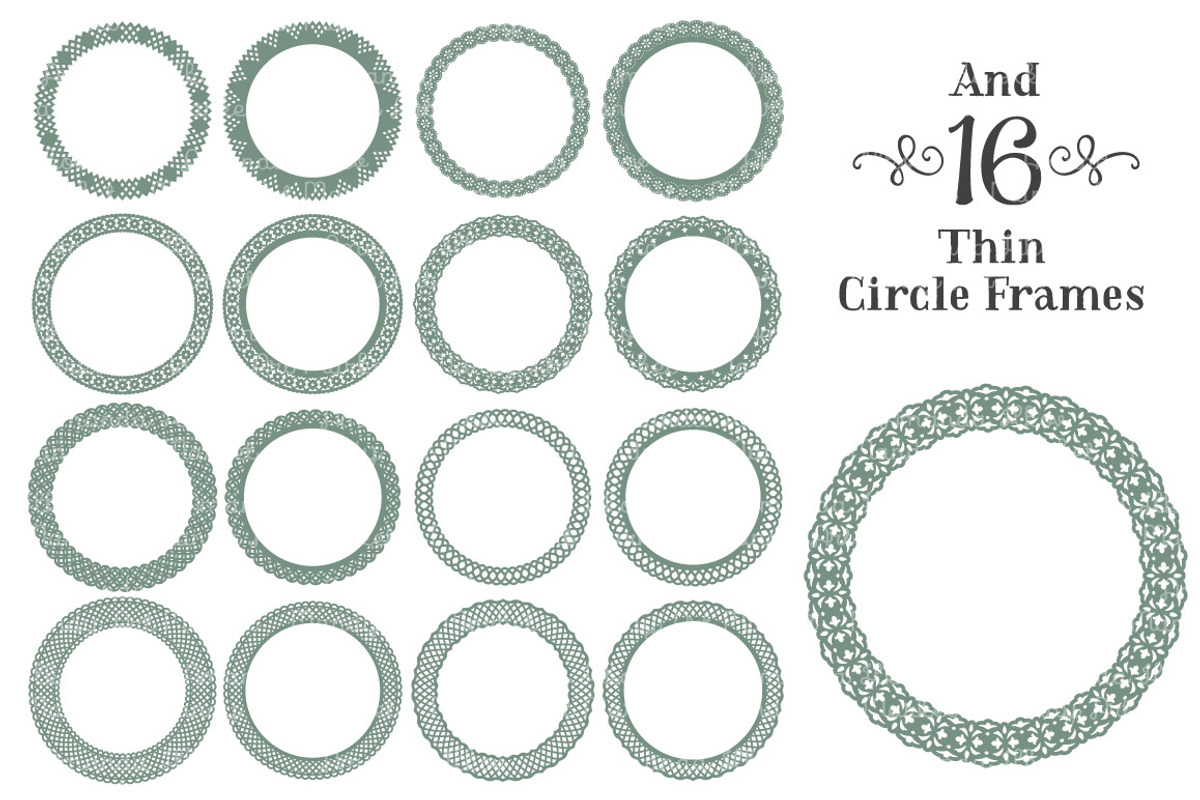 Hemlock Lace Scrapbook Frames, an Illustration by Amanda Ilkov (Photo 5 of 5)