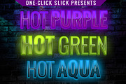 Glossy Rave Styles for Photoshop, a Layer Style Add-On by One-Click Slick (Thumbnail 2 of 5)
