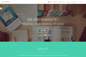 NAMASTE Responsive One Page Theme