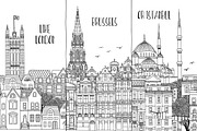 Cities in Europe - hand drawn set, an Illustration by Franzi draws (Thumbnail 3 of 9)
