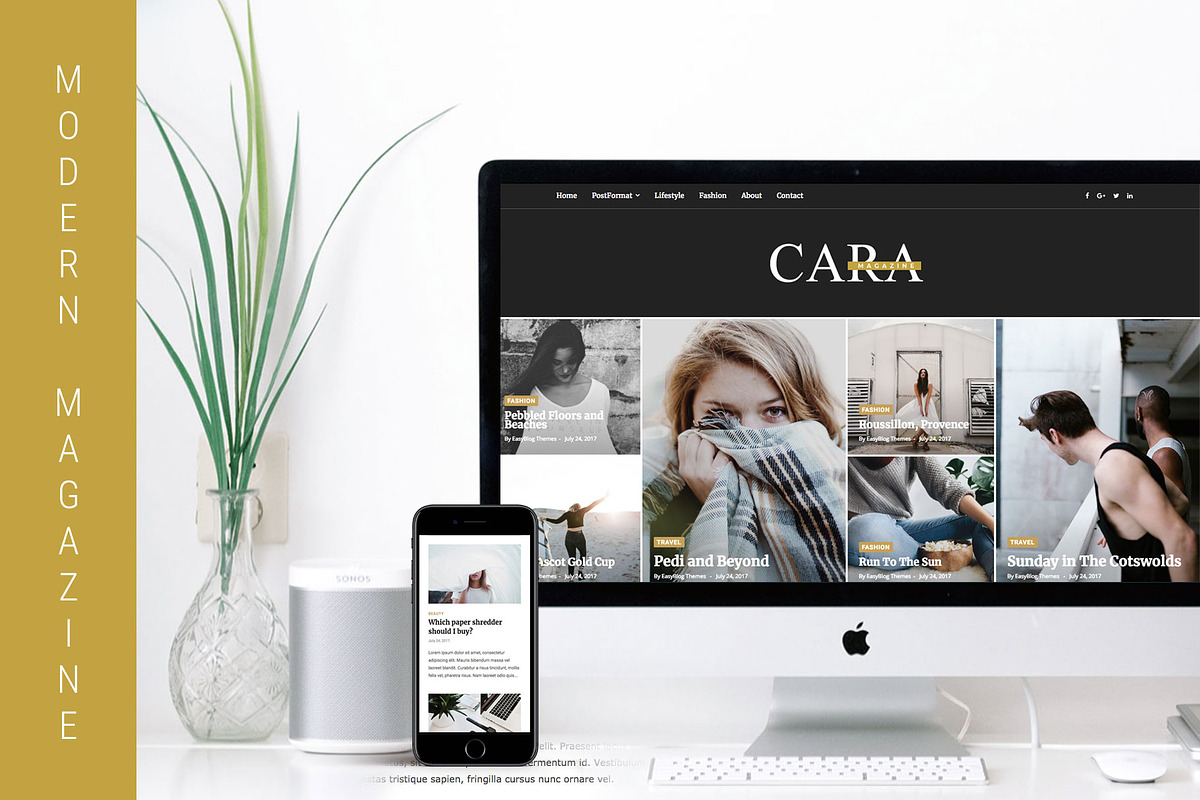 Cara - Magazine WordPress Theme, a WordPress Template by EasyBlog Themes (Photo 1 of 4)