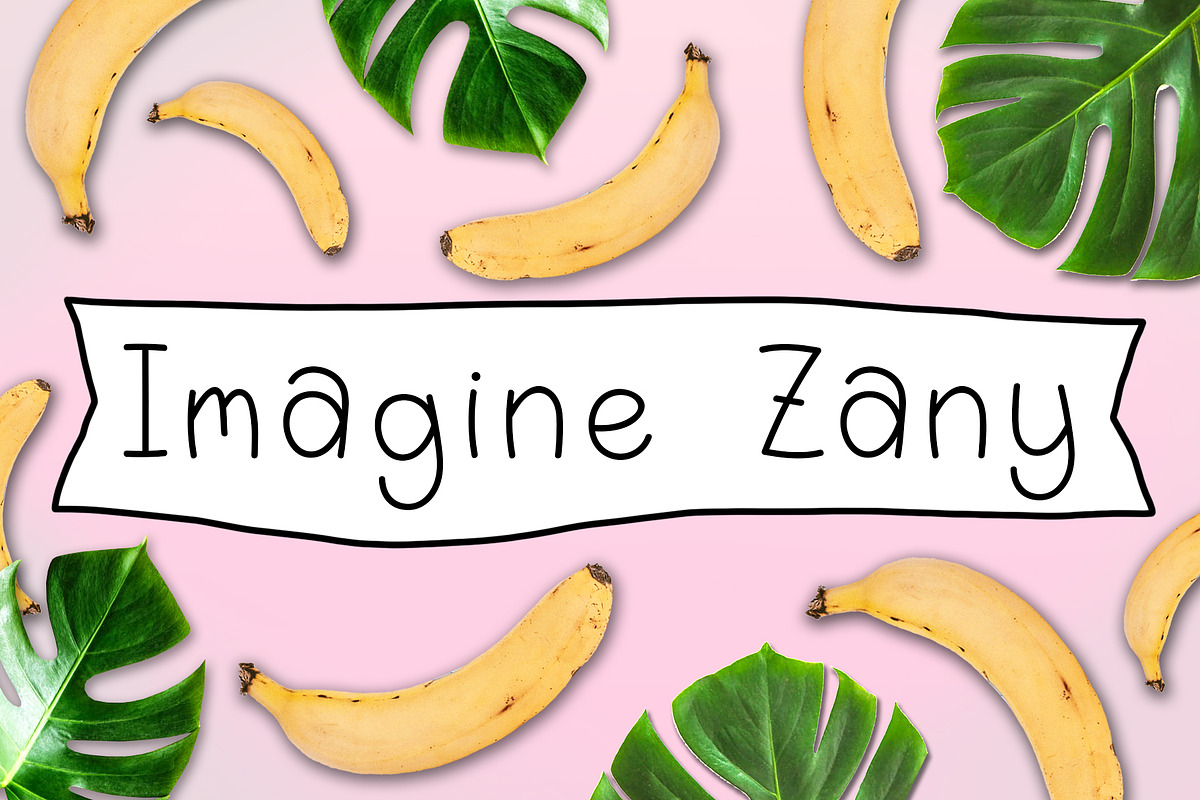 Imagine Zany: a playful font, a Font by Aesthetic Printables (Photo 9 of 10)