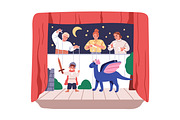 Puppet show, toy theater for kids, a Person Illustration by Good Studio (Thumbnail 8 of 8)