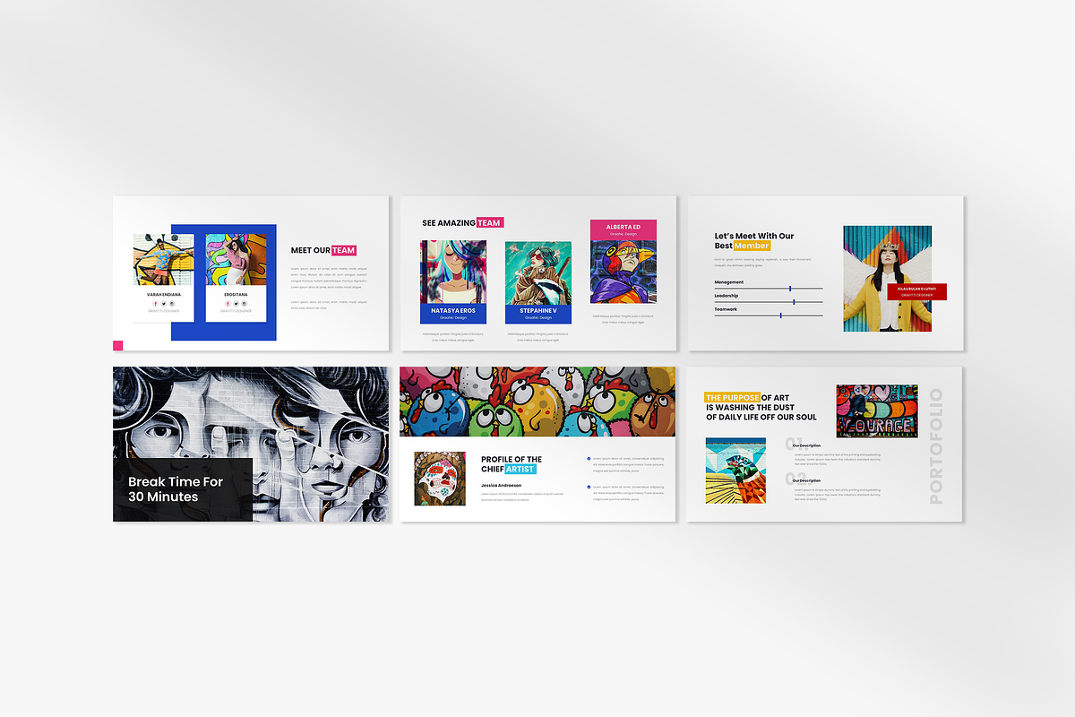 Vexoart Powerpoint Template, a Presentation Template by Annora Studio
