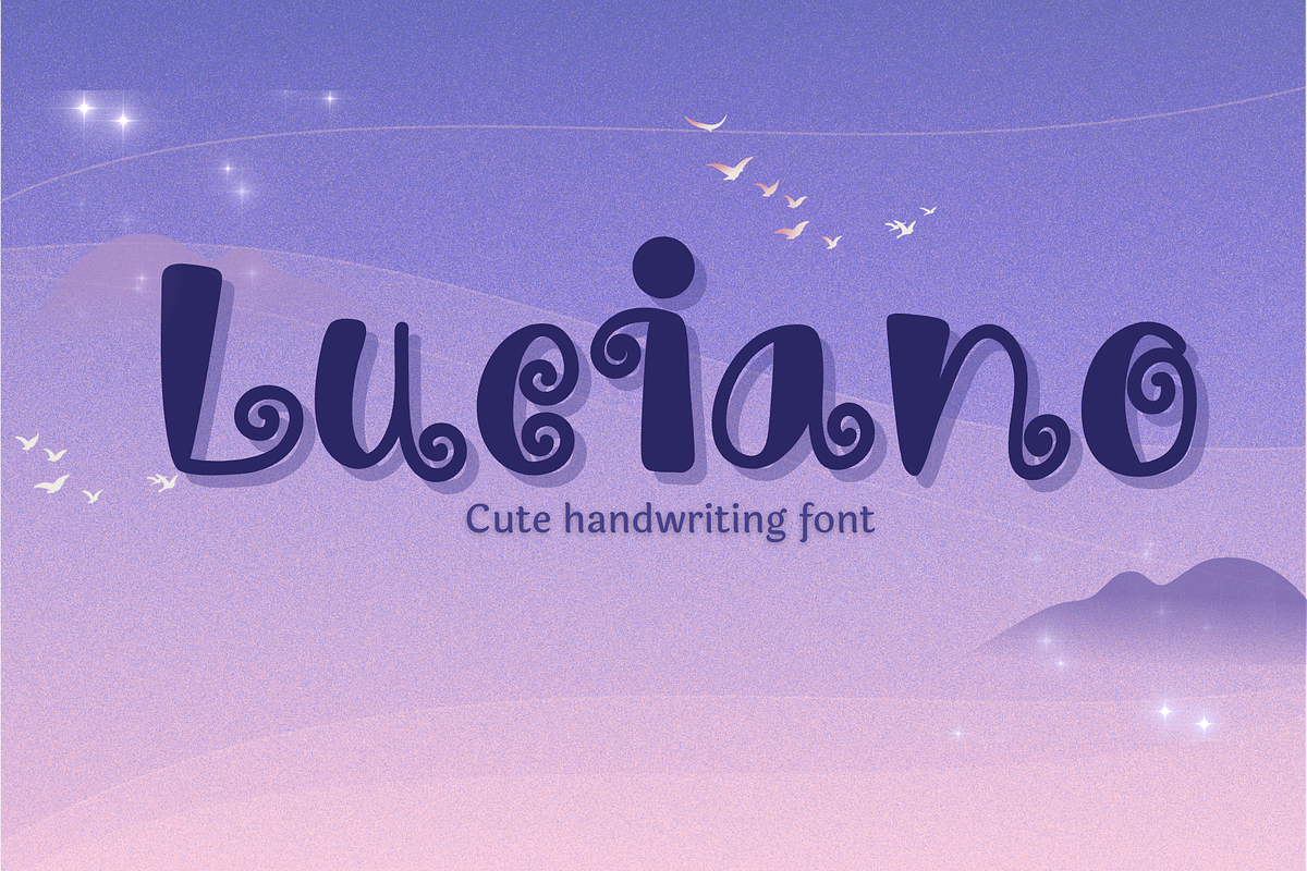 Luciano font, a Handwritten Font by JJuta