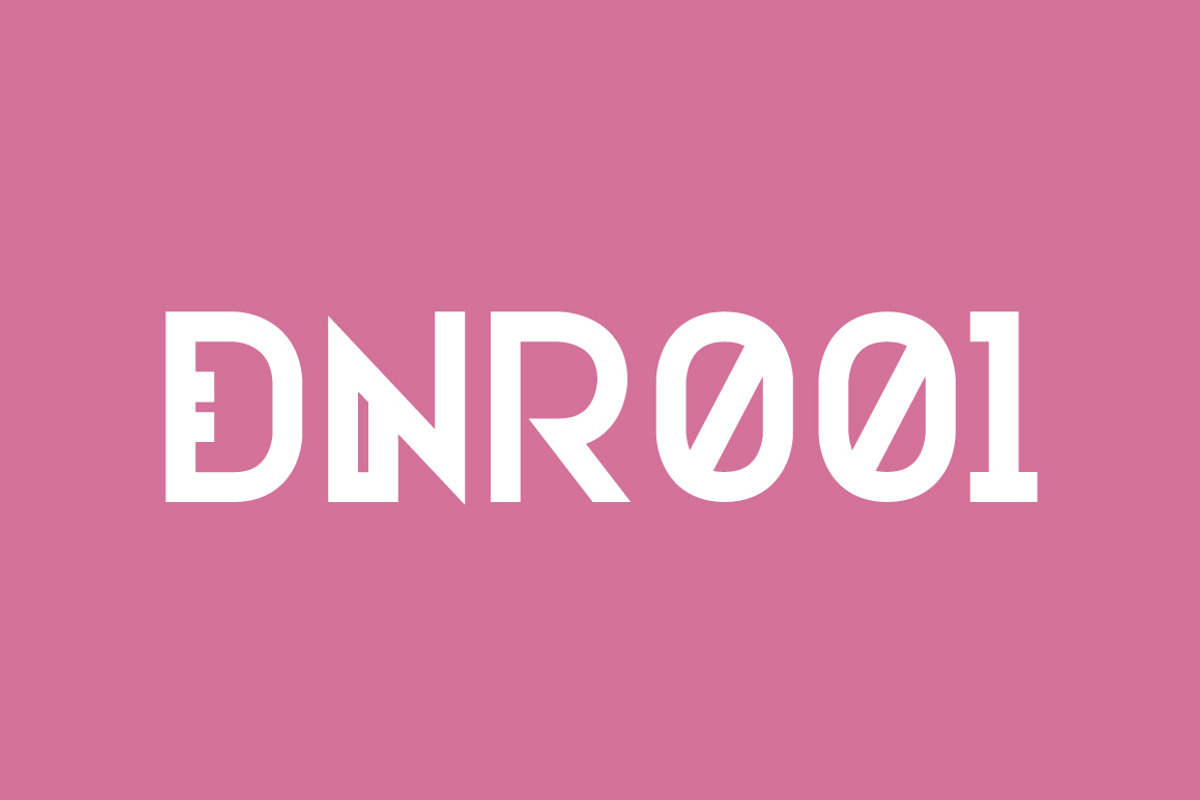 DNR001 Typeface