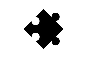 Web Icon. Puzzle. Vector