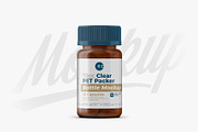 Clear Pills Bottle Mockup, a Packaging Mockup by Reformer Mockup (Thumbnail 3 of 6)