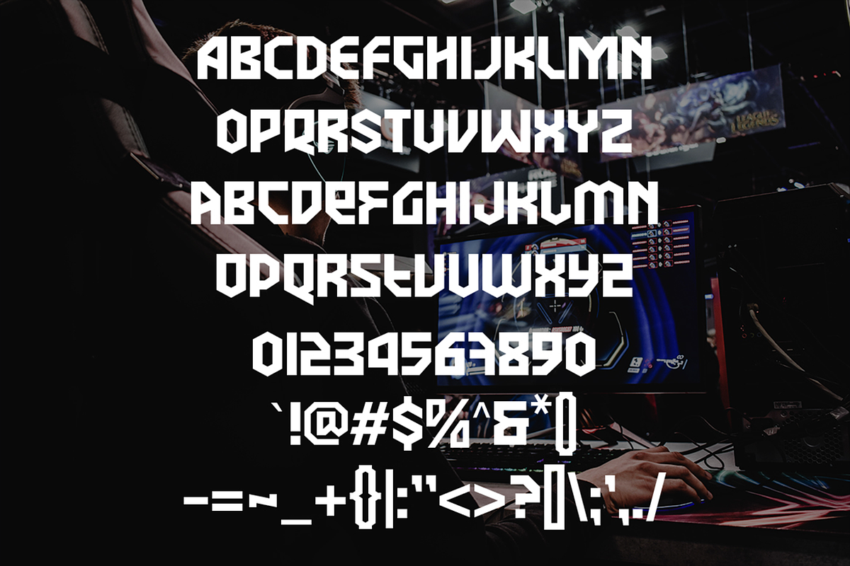 Herona – Esport Logo Fonts, a Sans Serif Font by Konstantine Studio (Photo 3 of 3)