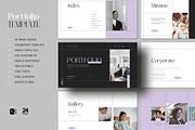 Portfolio PowerPoint Template, a Presentation Template by White Graphic (Thumbnail 2 of 7)