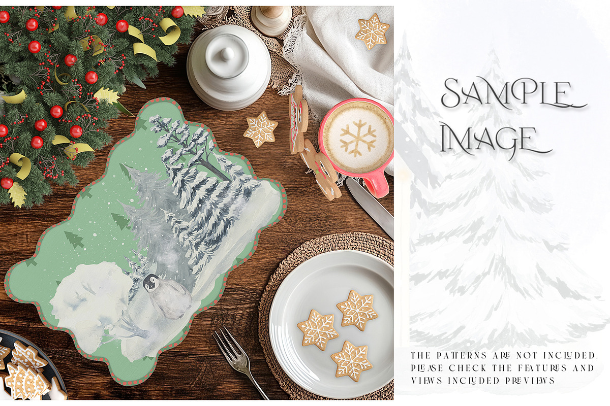 Christmas Placemats Various Types, a Product Mockup by mock-ups (Photo 18 of 25)