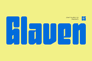 CS Glaven – Bold Font, a Sans Serif Font by Craft Supply Co. (Thumbnail 1 of 8)