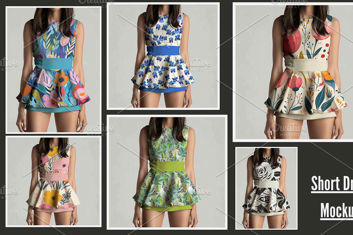 Short Dress Mockup, an Apparel Mockup by Nora Gad (Photo 1 of 14)