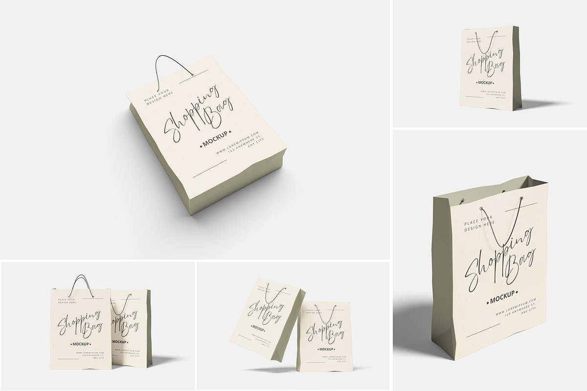 Shopping Bag Mockup, a Product Mockup by Indah (Photo 1 of 6)