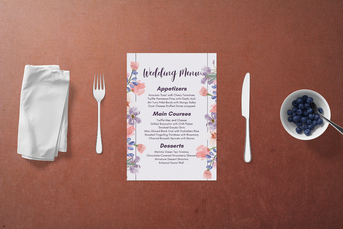 Floral Wedding Suite Canva Template, a Marketing Template by ArbaStudio (Photo 5 of 5)