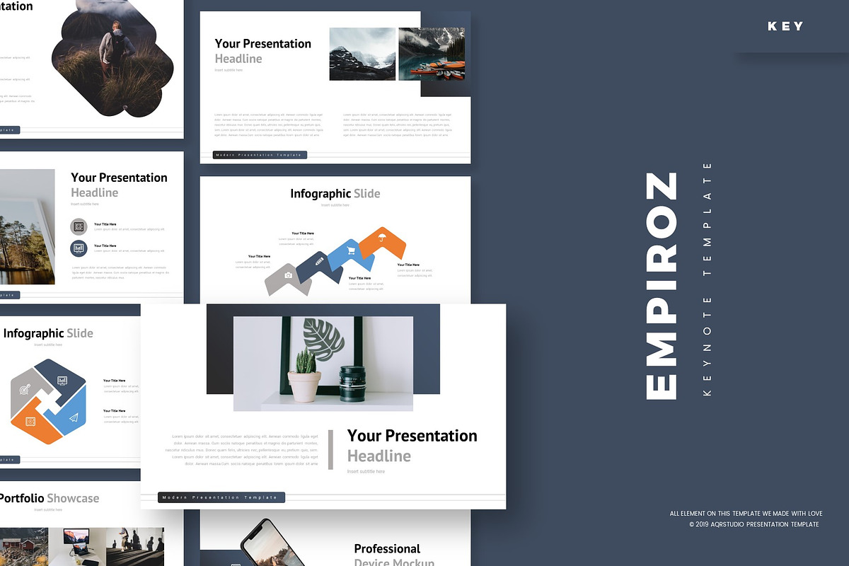 Empiroz - Keynote Template, a Presentation Template by AQR Studio