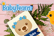 Baby Jeans Digital Clip Art, a Healthcare Illustration by Cozy Cat Design (Thumbnail 2 of 4)