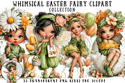 Whimsical Easter Fairy Clipart, an Illustration by OK Design (Thumbnail 1 of 6)