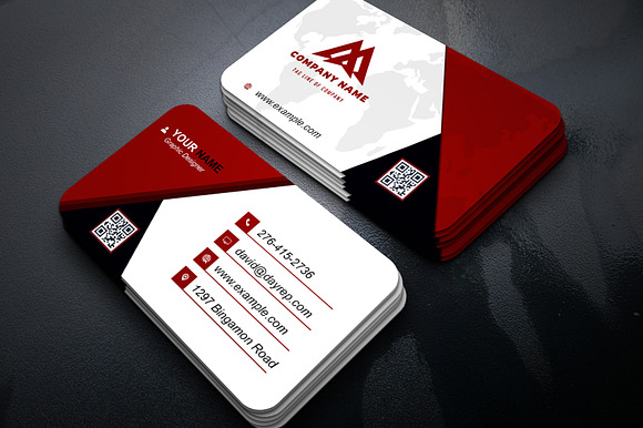 Clean Editable PSD Business Card preview 3