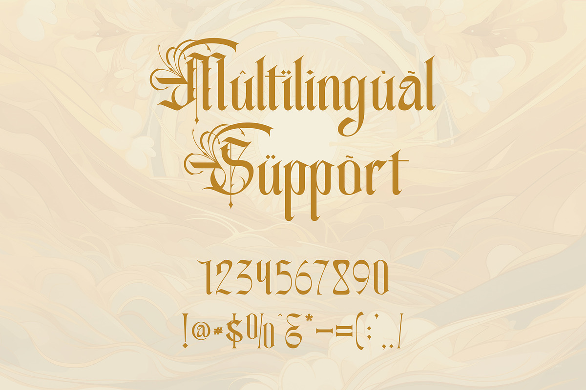 Highcrest Elegant Blackletter Font, a Blackletter Font by Letterara (Photo 13 of 15)
