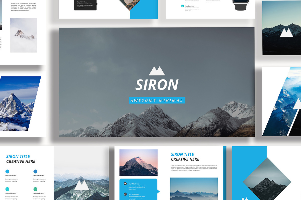 Siron Minimal Powerpoint, a Presentation Template by Infinity Vector Studio (Photo 3 of 5)