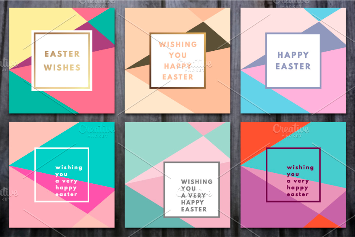 Easter Greeting Minimal Cards, an Illustration by Olha Kostiuk (Photo 5 of 5)
