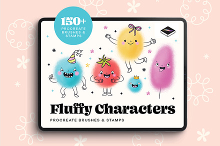 Fluffy Character Procreate Toolkit, a Brush Add-On by Pencil Twist
