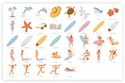 37 Surfing Elements, a Graphic by monkik (Thumbnail 7 of 10)