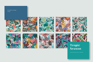 Tropic Season Seamless Pattern