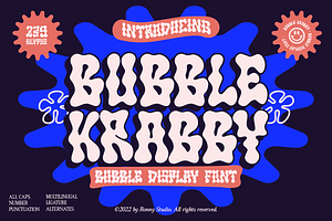 Bubble Krabby Bubble Display Font