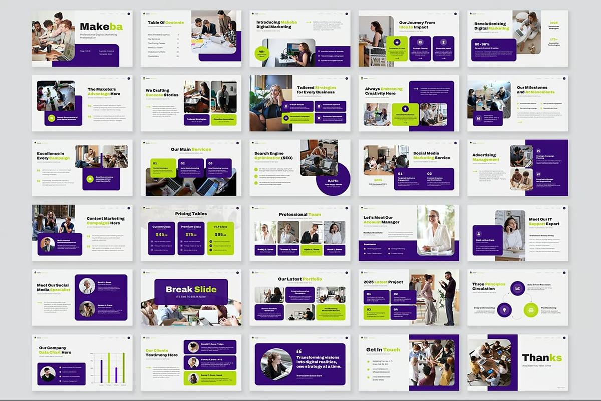 Digital Marketing Google Slides, a Presentation Template by Fit-tee (Photo 10 of 10)