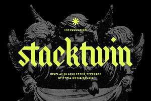 Stackwin - Gothic Blackletter Font, a Blackletter Font by Typia Nesia