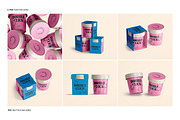 Ice Cream Packaging Mockup Set, a Cups & Container Mockup by Renderteam (Thumbnail 2 of 14)