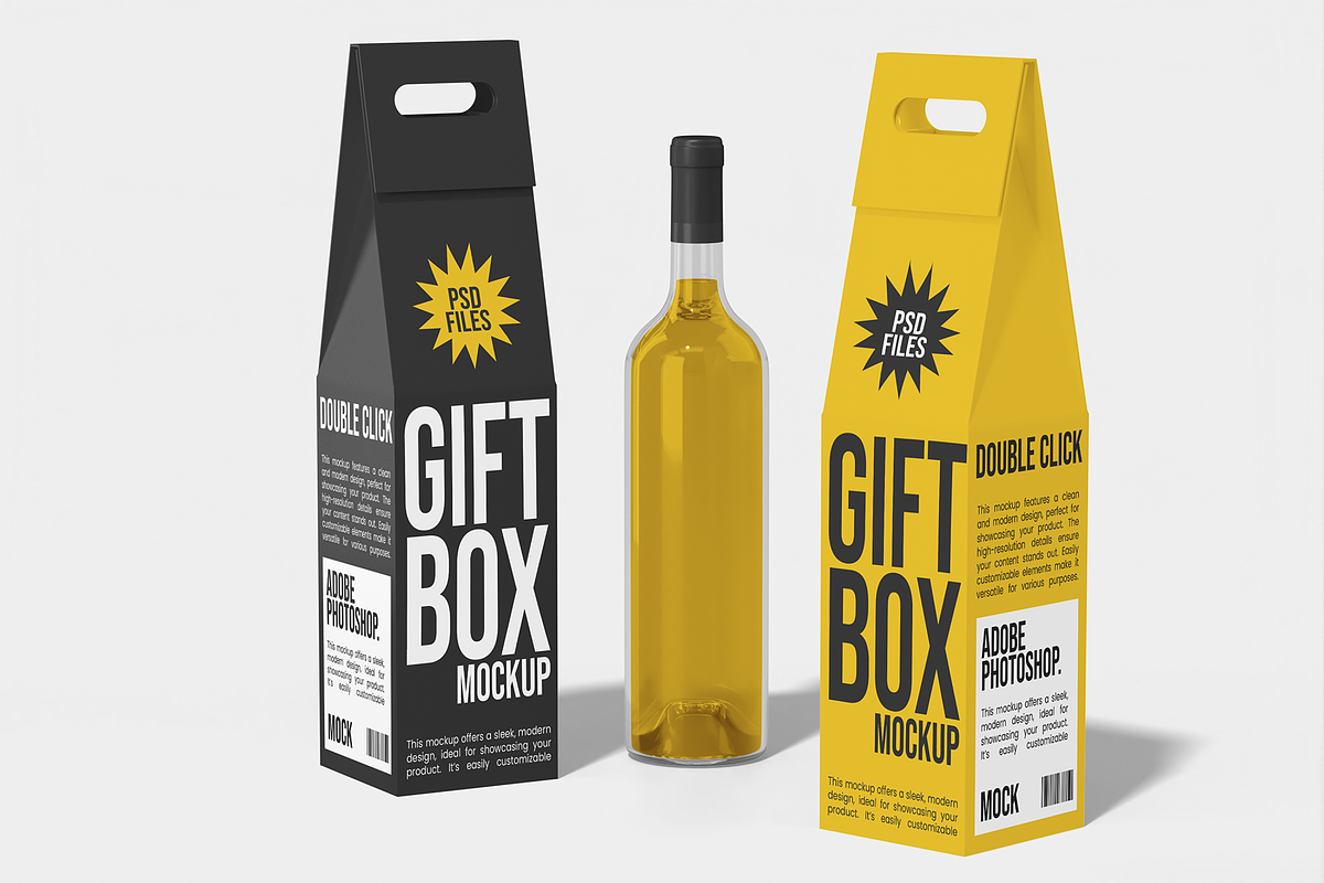 Gift Box Mockup, a Cups & Container Mockup by Unerispace (Photo 4 of 4)