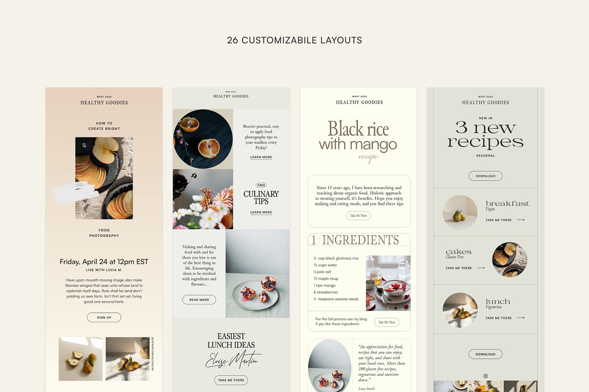 Thyme Newsletter Templates - Canva, an Email Template by Sparrow & Snow (Photo 7 of 20)