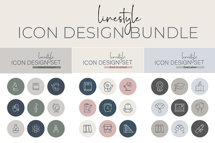 Icon Design Bundle Education, an Outline Icon by pepulousdsg