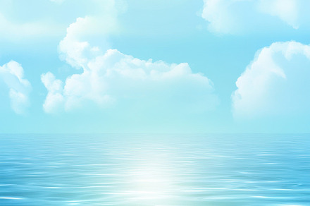 Calm ocean under bright blue sky, a Photo by Beautiful things